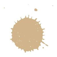 brown tan shade ink splash brush drop vector