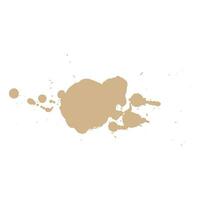 brown tan shade ink splash brush drop vector