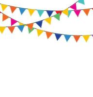 Bunting and garland set. vector