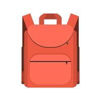 red backpack isolated on white background vector