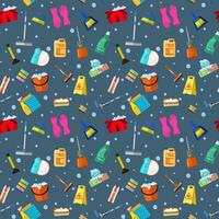 Cleaning seamless pattern vector