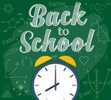 Welcome back to school background vector