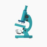 Microscope icon in flat design. vector