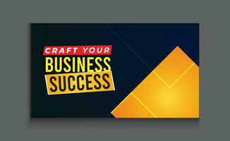 Online Business Success Secrets eye catching thumbnail design template with strong understanding and creative style vector