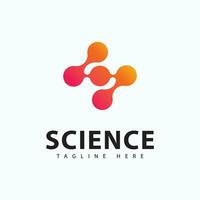 Molecule logo icon template for science brand identity. vector