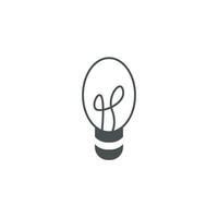 Light bulb icon vector