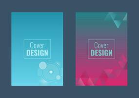 Set of abstract minimalist geometric gradient style background for your cover design, book, flyer, brochure and more. Geometric background. Gradient background vector