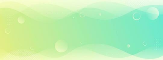 Modern background.Colorful. Green and yellow gradation. Wave effect style. Memphis element. Abstract. Vector