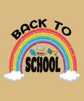 BACK TO SCHOOL TYPOGRAPHY  DESIGN vector