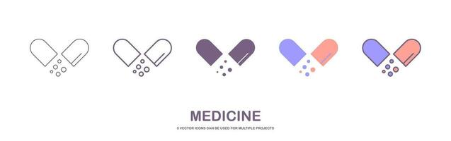 Medicine bottle icon vector design with editable stroke