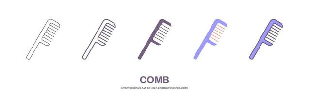 Comb icon symbol template for graphic and web design collection logo vector illustration