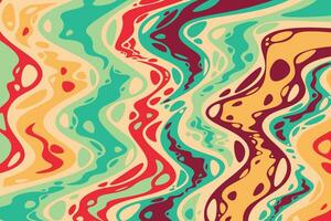 Abstract colorful psychedelic groovy background. vector