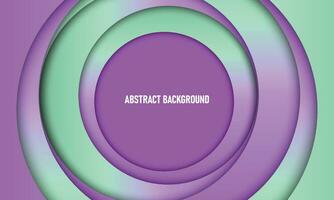 Gradient circle with overlapping layer background. Abstract background. vector