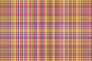 Tartan plaid pattern with texture and summer color. vector