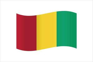 Vector Guinea-Bissau flag background illustration texture