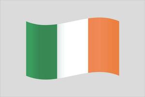 vector illustration of Ireland flag