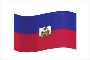 Vector Haiti flag background illustration texture