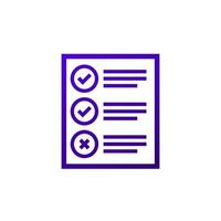 test icon on white, vector