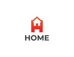 initial Letter H Home Real Estate Logo Concept symbol sign icon Element Design. Realtor, Mortgage, House Logotype. Vector illustration template