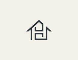 inicial letra h hogar real inmuebles logo concepto símbolo firmar icono elemento diseño. corredor de bienes raíces, hipoteca, casa logotipo vector ilustración modelo