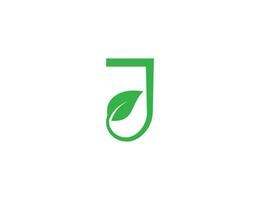 initial Letter J leaf Logo Concept icon sign symbol Element Design. Organic, Herbal, Natural Products, Health Care, Spa Logotype. Vector illustration template