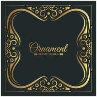 Elegant decorative frame design background vector