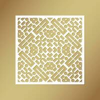 seamless die cut decorative pattern template vector