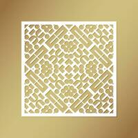 seamless die cut decorative pattern template vector