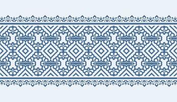 ornament style ethnic seamless borders set vector