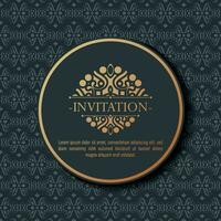 luxury invitation background style ornamental pattern vector