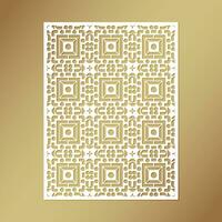 seamless die cut decorative pattern template vector