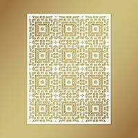 seamless die cut decorative pattern template vector