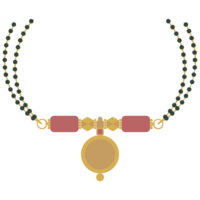 ai généré d'or Collier avec une pendentif sur une chaîne png