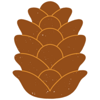 AI generated pine cone clip art png