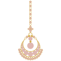 AI generated a pink and gold chandelier with a chain png
