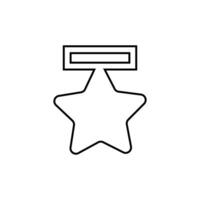 Medal template icon vector. Award shape illustration sign. Medal laser cutting symbol or logo. vector