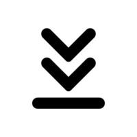 Download icon vector. Upload button illustration. Load symbol or logo. vector