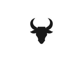 bull head logo vector icon illustration, logo template