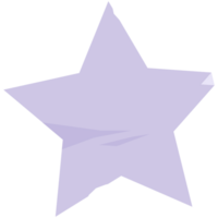 AI generated purple star clip art png