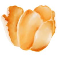 ai generiert Orange schälen png