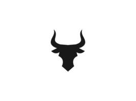 bull head logo vector icon illustration, logo template