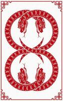 Happy Chinese new year 2025 Zodiac sign, year of the Snake vector