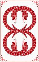 Happy Chinese new year 2025 Zodiac sign, year of the Snake vector