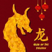 Chines Year of the Dragon vector