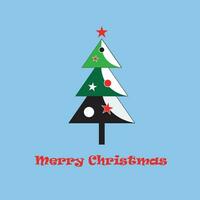 Free vector Christmas tree design background sky blue