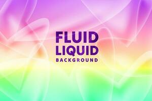 Colorful fluid 3D shapes. Abstract liquid gradient background, Wavy Background in Colorful Design. Fluid Shapes, Gradient design element for backgrounds, banners, wallpapers, posters and covers, vector