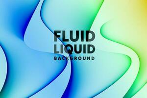 Colorful fluid 3D shapes. Abstract liquid gradient background, Wavy Background in Colorful Design. Fluid Shapes, Gradient design element for backgrounds, banners, wallpapers, posters and covers, vector