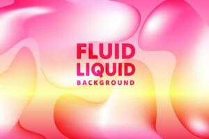 Colorful fluid 3D shapes. Abstract liquid gradient background, Wavy Background in Colorful Design. Fluid Shapes, Gradient design element for backgrounds, banners, wallpapers, posters and covers, vector