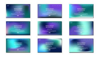 Set of Sign Up and Sign In forms. Colorful gradient. gradient uiux loading page, Registration and login forms page. Professional web design, gradient background, gradient mash modern background vector