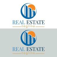 Collection of Building logo, real estate logo, property logo design for business company identity vector